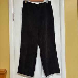 Alfred Dunner Women's Black Corduroy Pants